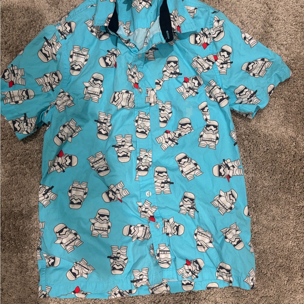 Disney Star Wars Blue and Black Shirt